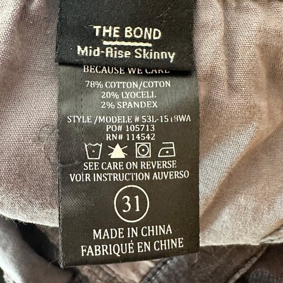 BlankNYC Grey Fine Cord Pants Women's 31 Soft Preppy Academia Fall Autumn - Picture 7 of 10